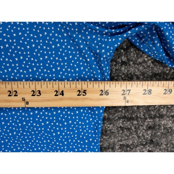 Peter Millar Shirt Mens XL Blue Star Pattern Summer Comfort Performance Golf - Picture 6 of 11